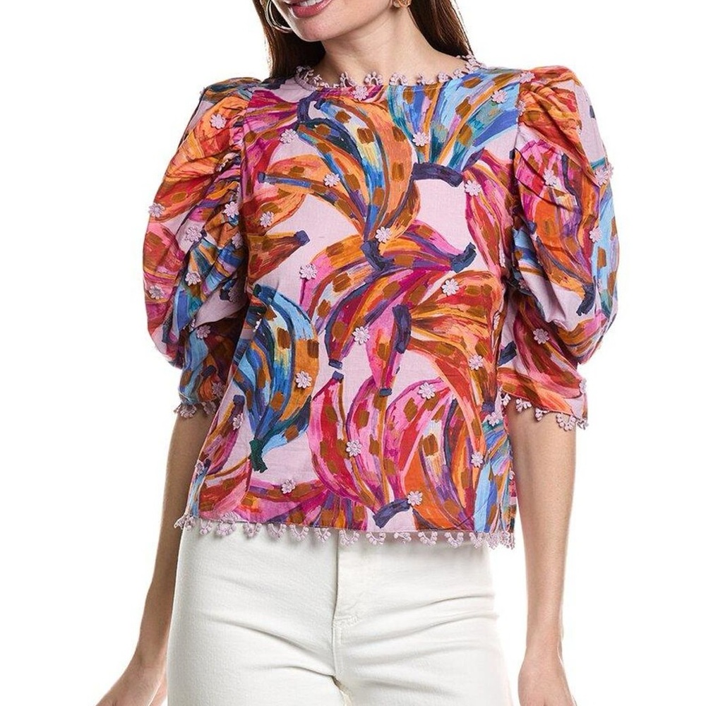 Farm Rio Puff Sleeve Palermo top